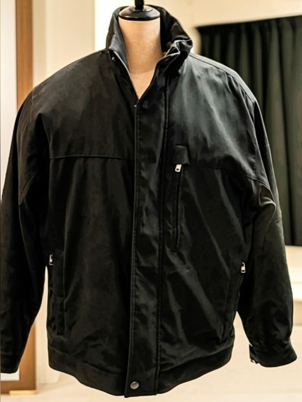 Michael Michael Kors Black Winter Coat Jacket Lined Water Resistant Large 17JJ5